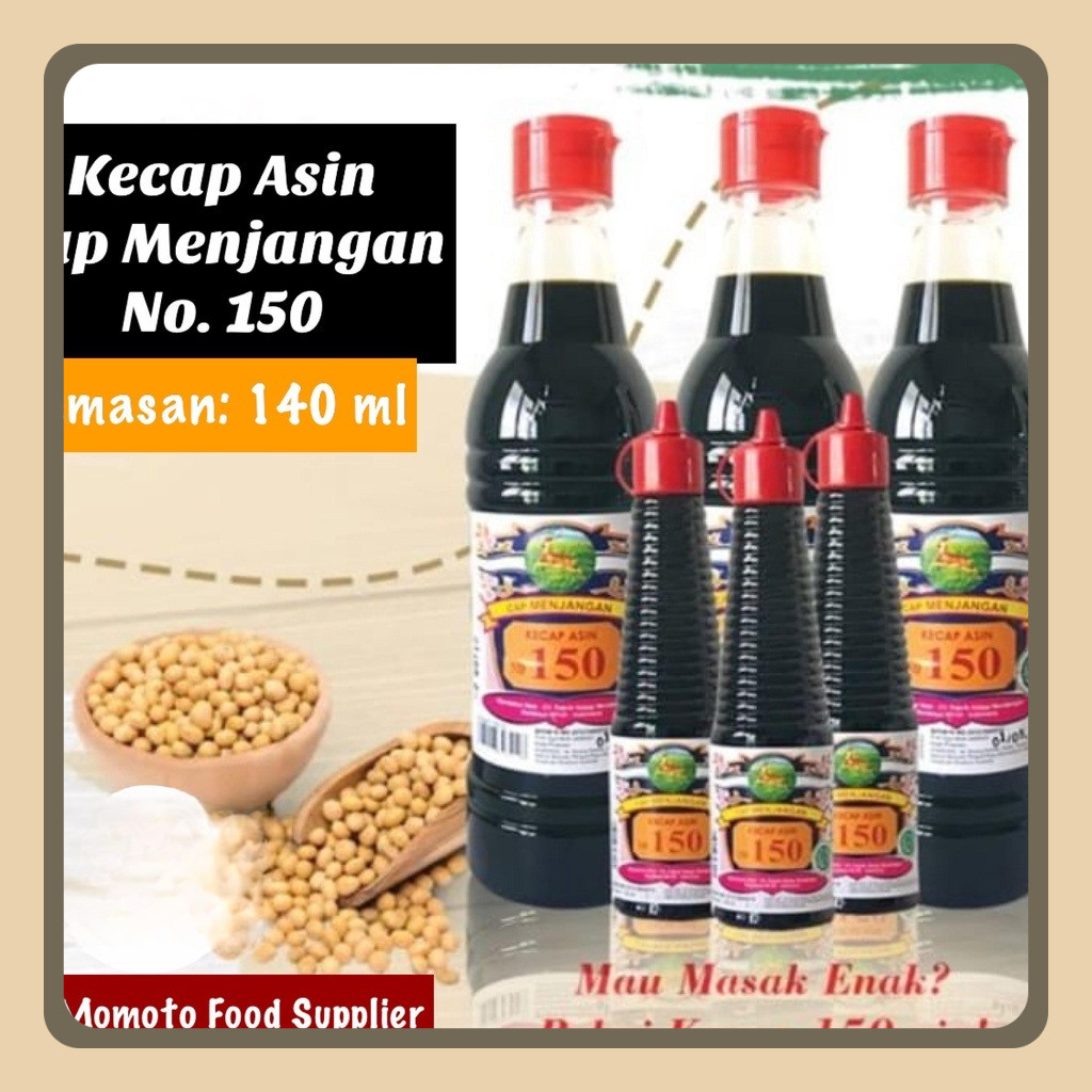 

Kecap Asin Cap Menjangan No 150 Kemasan 140 ml