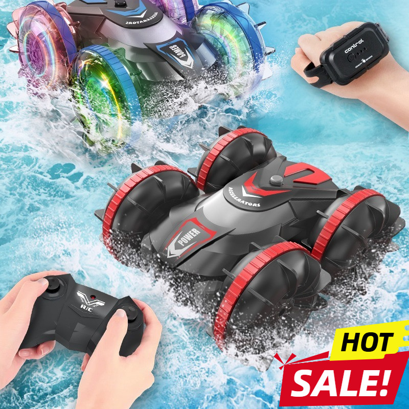 Amphibious Stuntcar Mobil Rc Bisa Di Air & Darat 360° Mobil Ampibi Rc Amfibi