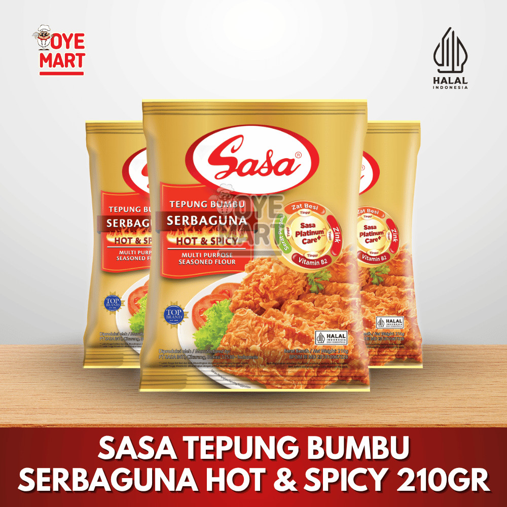 

SASA TEPUNG BUMBU SERBAGUNA HOT & SPICY 210GR