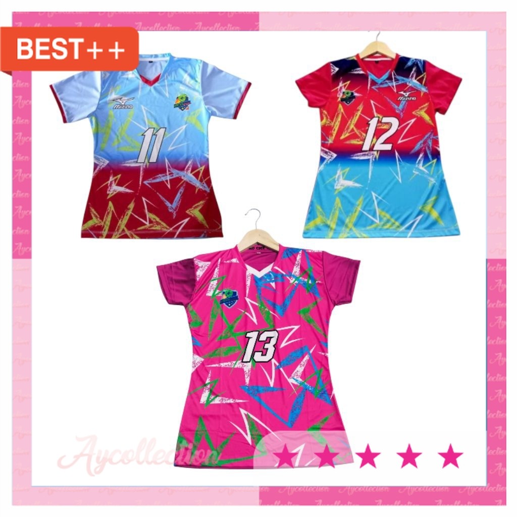 BAJU SENAM 17an AGUSTUSAN MURAH OLAHRAGA KEREN / COD set kaos voli baju voli jersey voli wanita baju