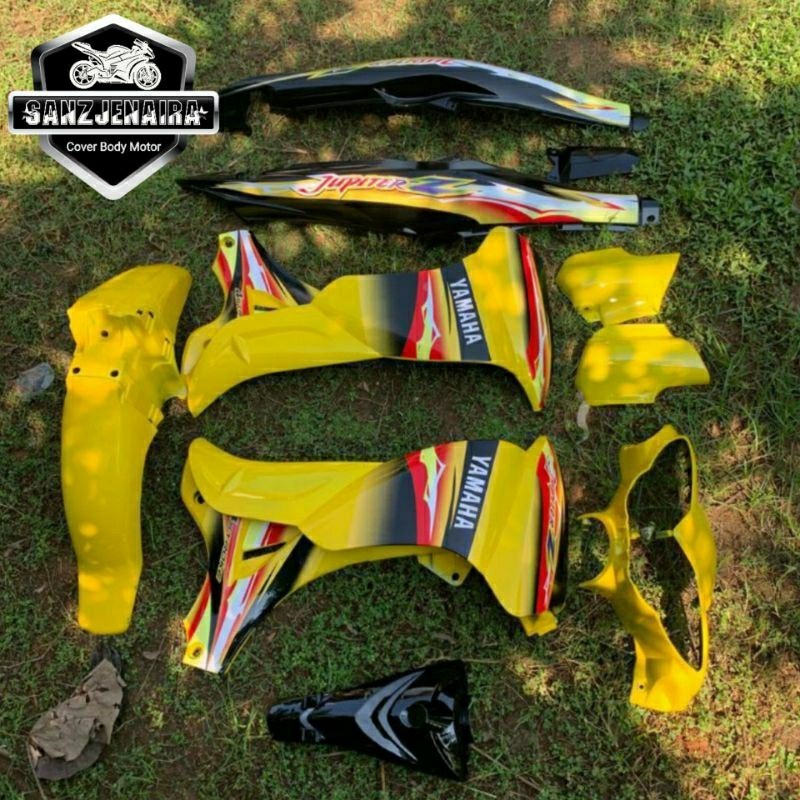 PROMO Body Jupiter Z Burhan Body Alus Jupiter Z Burhan Fullset Kuning BAHAN TEBAL MIRIP ORIGINAL