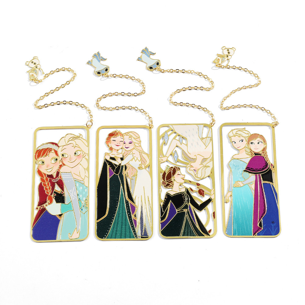 

Disney Princess Bookmark - Frozen with Pendant Bookmark, Girl Couple Gift Collection Office Supplies Sool Supplies