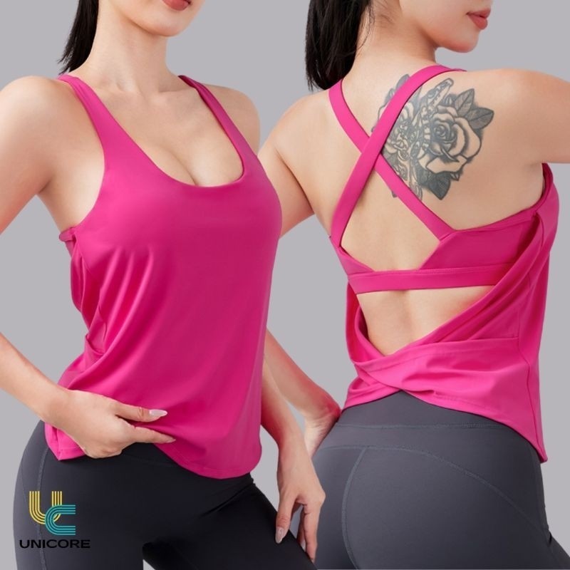 Nadya Tanktop Bra Kaos Olahraga Yoga Gym Fitness Wanita