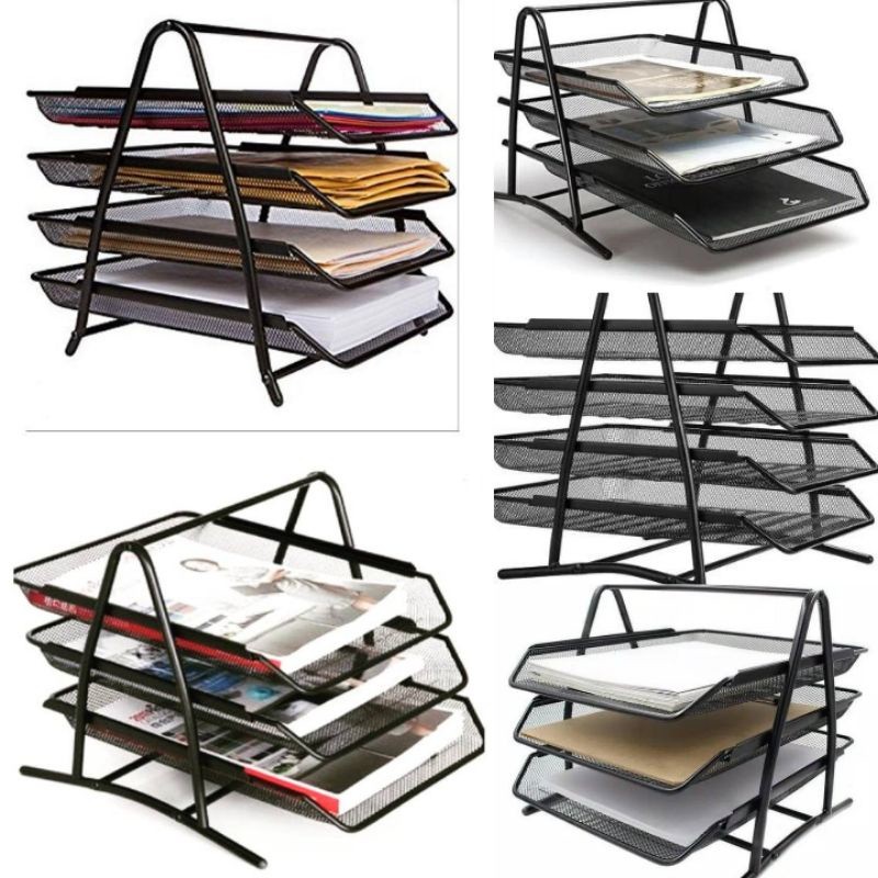 

Rak Kertas Dokumen Surat 3 Susun/4Susun - Paper Document Letter Tray 3 Tier/4Tier