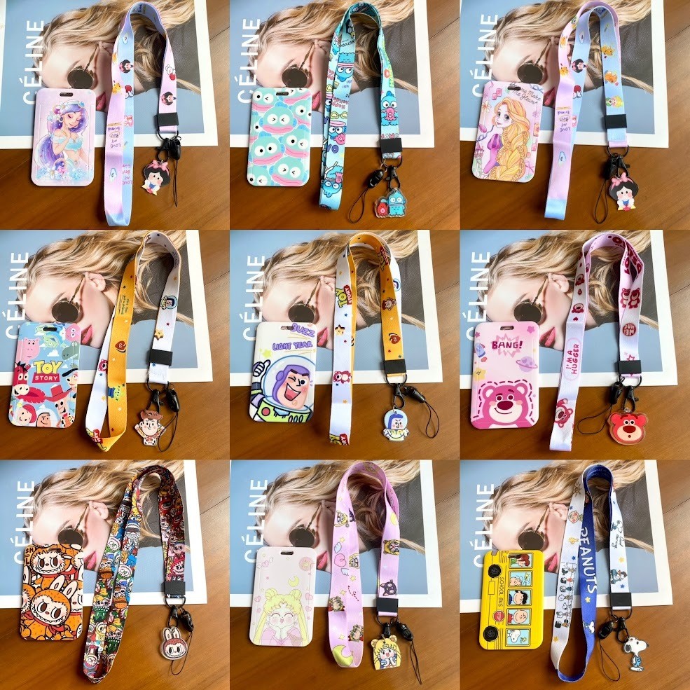 

ID Card Tali Karakter Kartun Sulley Toy Story Stitch One Piece Cinnamoroll Kuromi Lotso Mickey Minnie Pochacho Alien Lucu Unik Gift Hadiah