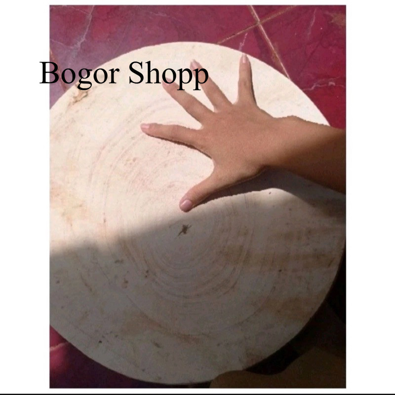 Talenan kayu Asem besar 40cm/talenan kayu asem bulat/pemotong daging/talenan potong/ talenan dapur