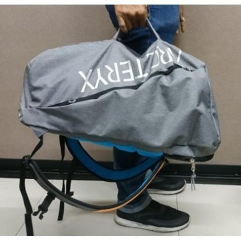 Tas Duffle Jinjing Carrier Bag Arcteryx Gym Outdoor Ransel Travel Pack - Hitam