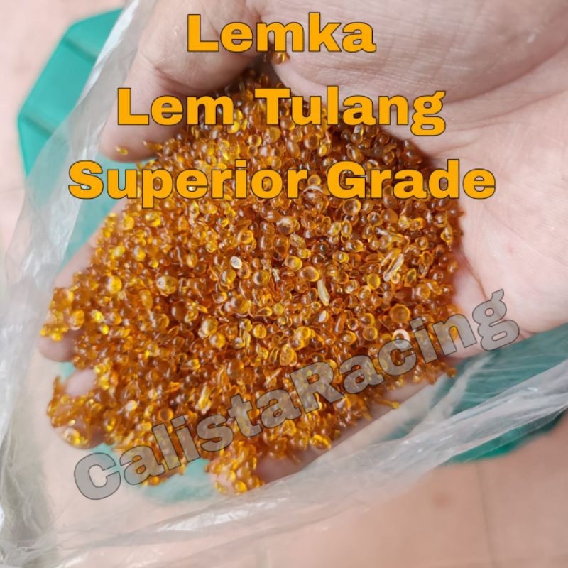 

New Lemka Superior Grade 1kg Bone Glue Lem Ka Kak K Tulang Mutiara Lem Serbaguna Layangan Bone / Hide GluePremium