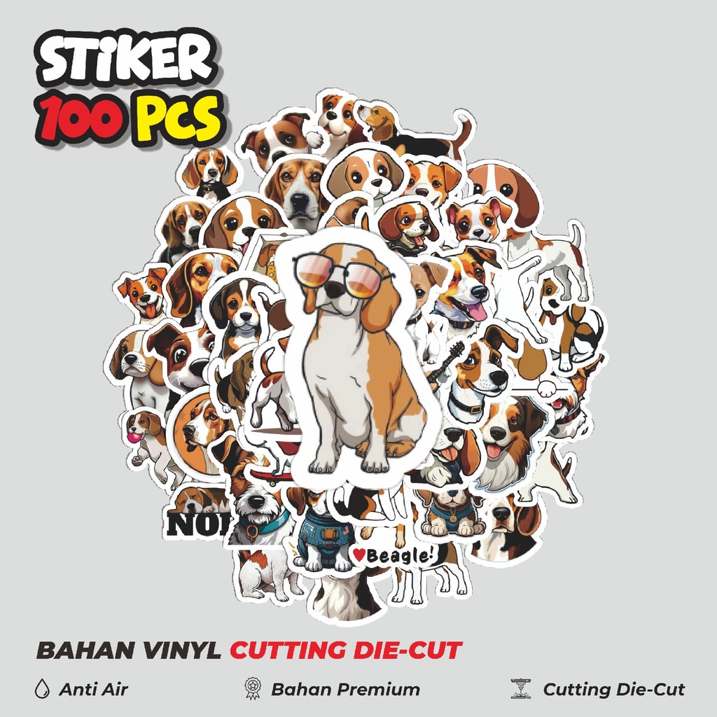 

Terbaru! 50 pcs Stiker Cute Pets Dogs Dekorasi Lucu Kreatif untuk Notebook, Skateboard, HP