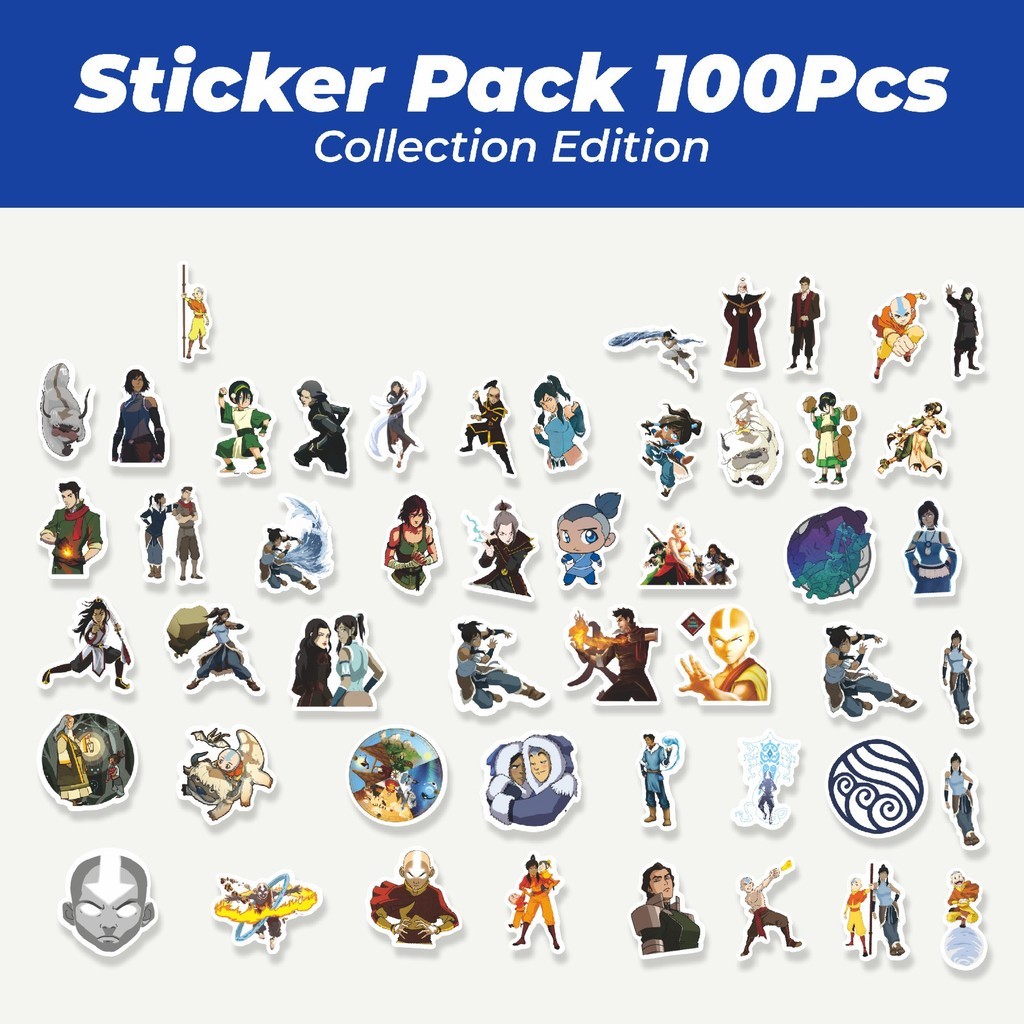 

Hot Sticker Kartun Avatar The Legend of Korra Stiker Lucu Anti Air Stikers Berperekat Waterproof Sticker Decal Buat Motor Helm Buku Journal Koper Casing HP Laptop Botol Minum