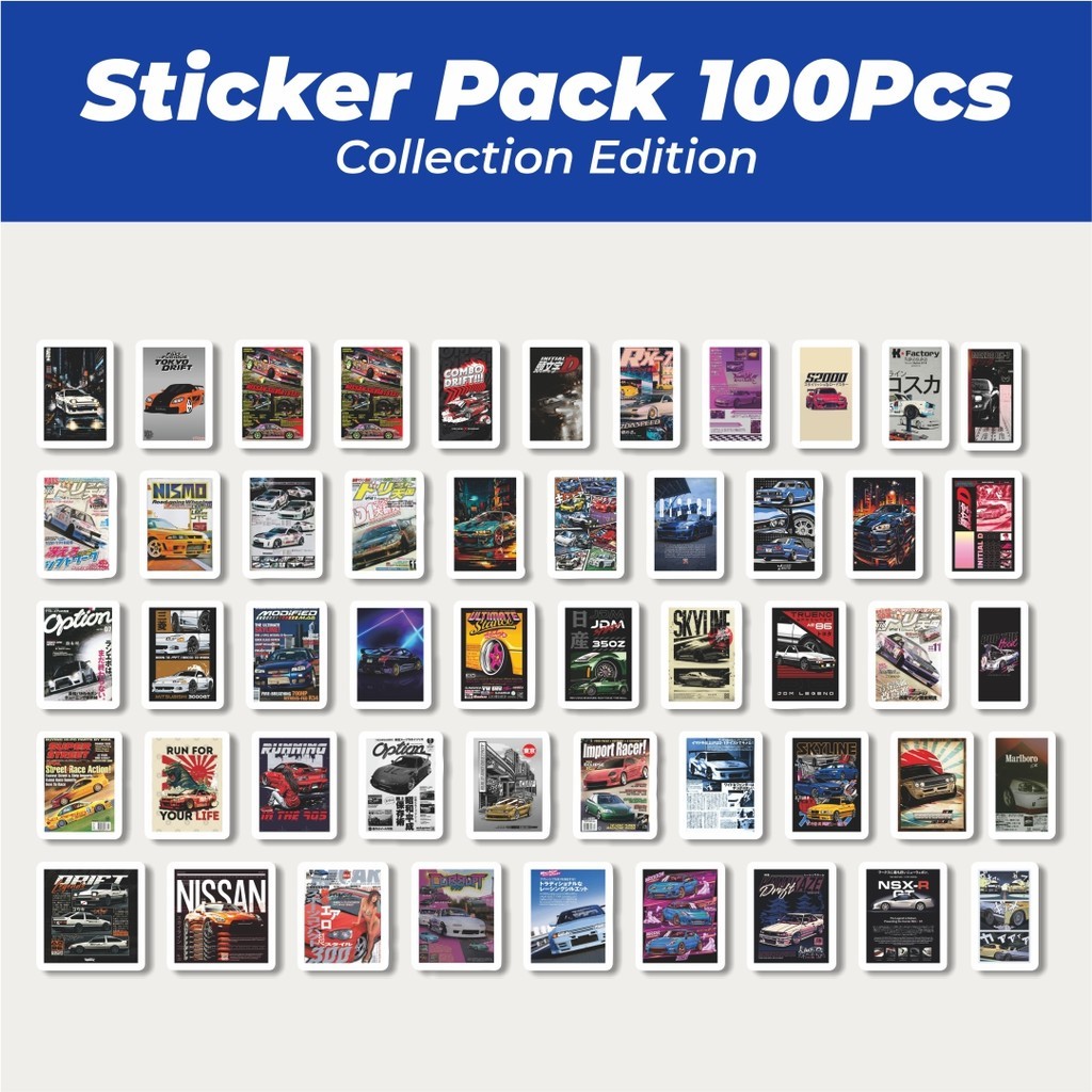 

Hot Stiker Super Street Racer JDM Car v4 Lucu Anti Air Stikers Berperekat Waterproof Sticker Decal Buat Motor Helm Buku Journal Koper Casing HP Laptop Botol Minum