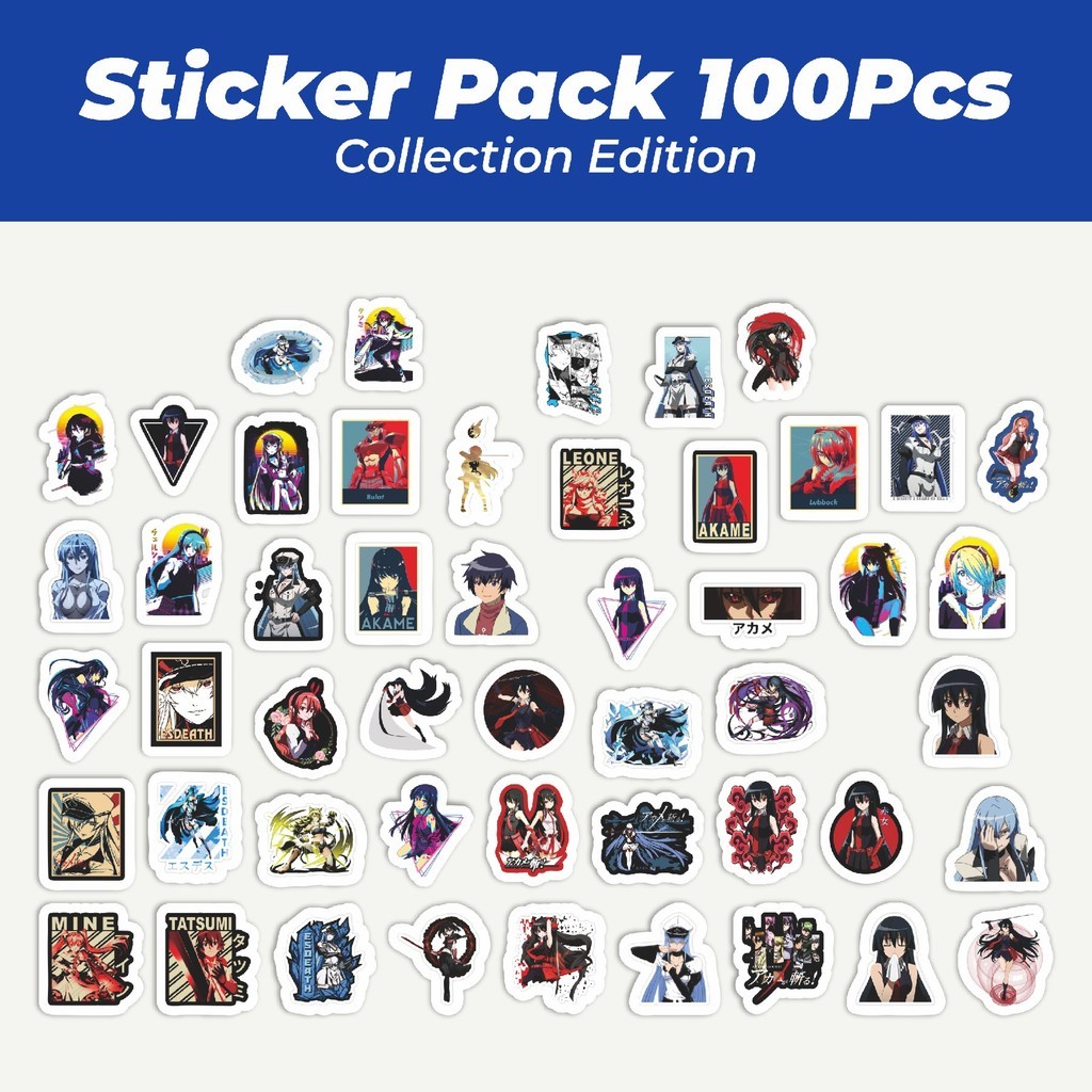 

Hot Stiker Anime Akame Ga Kill Lucu Anti Air Stikers Berperekat Waterproof Sticker Decal Buat Motor Helm Buku Journal Koper Casing HP Laptop Botol Minum