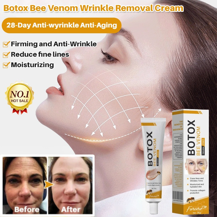 ❤️Beli 1 Gratis 1❤️Krim Wajah Dengan Racun Lebah Krim Anti-kerut, Pelembap, Dan Pengencang Kulit Kri