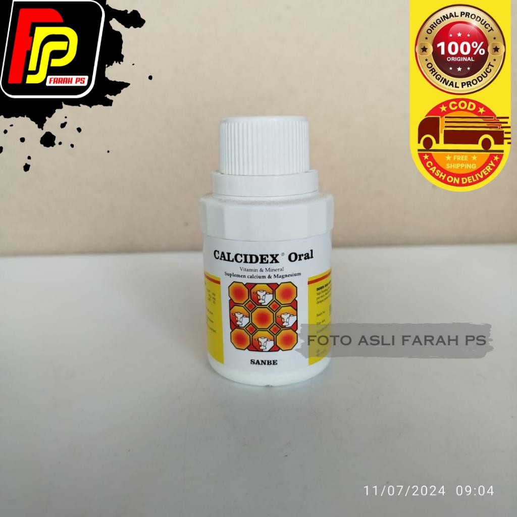 Calcidex Oral 100 ml  - Mengatasi Defisiensi Calcium Hewan