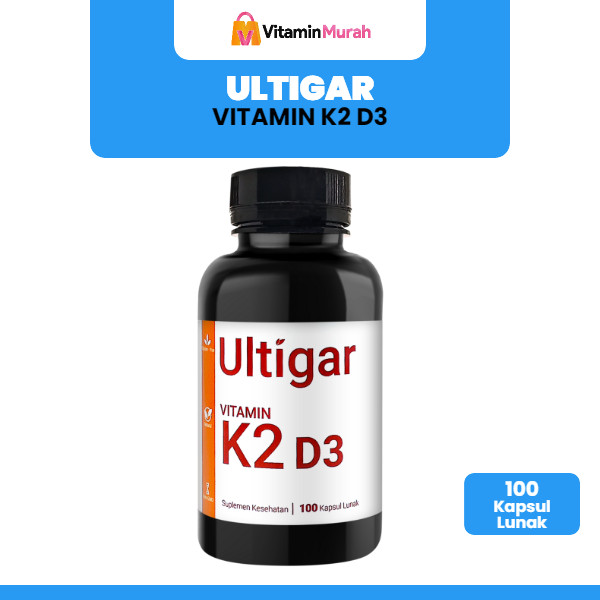 ULTIGAR VITAMIN K2 D3 SUPLEMEN KESEHATAN ISI 100 KAPSUL LUNAK