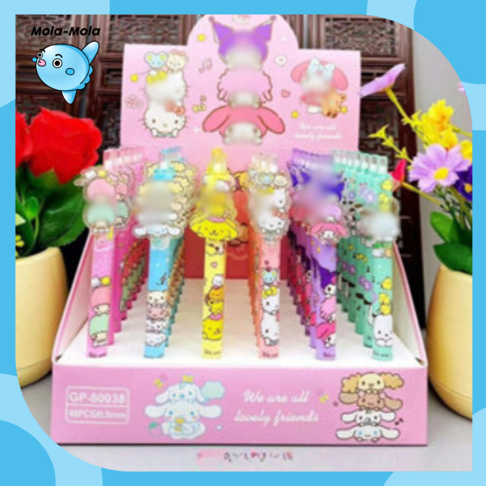 

PEN GEL MODEL CETEK KLIK SANRIO MELODY CINNAMOROLL KUROMI/PULPEN LUCU AKRILIK KARAKTER SANRIO Y3362