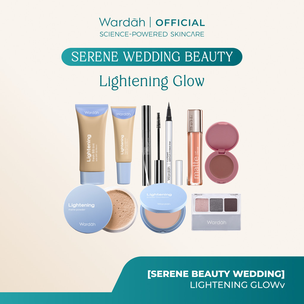 [PAKET SESERAHAN] Wardah Serene Wedding Beauty Skincare - Paket All Regime Acne, Crystal Secret, Ren