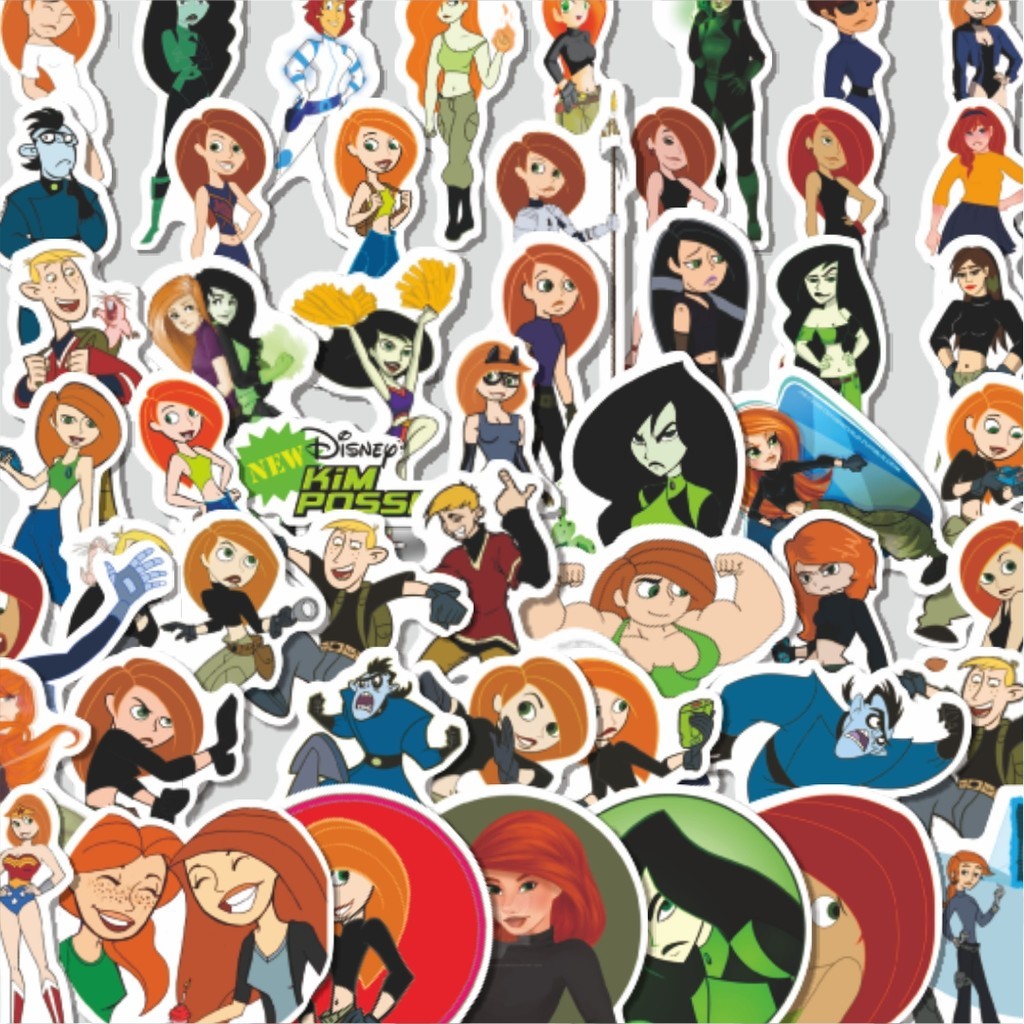 

Stiker Cutting Pack Sticker Kartun Kim Possible Isi 100Pcs Series Aesthetic Lucu Keren Untuk Koper Bahan Vynil