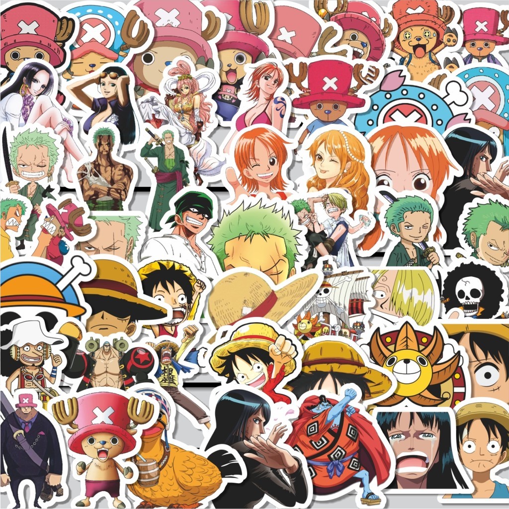

Stiker Cutting Pack Stiker Anime One Piece Versi 11 Isi 100Pcs Series Aesthetic Lucu Keren Untuk Koper Bahan Vynil
