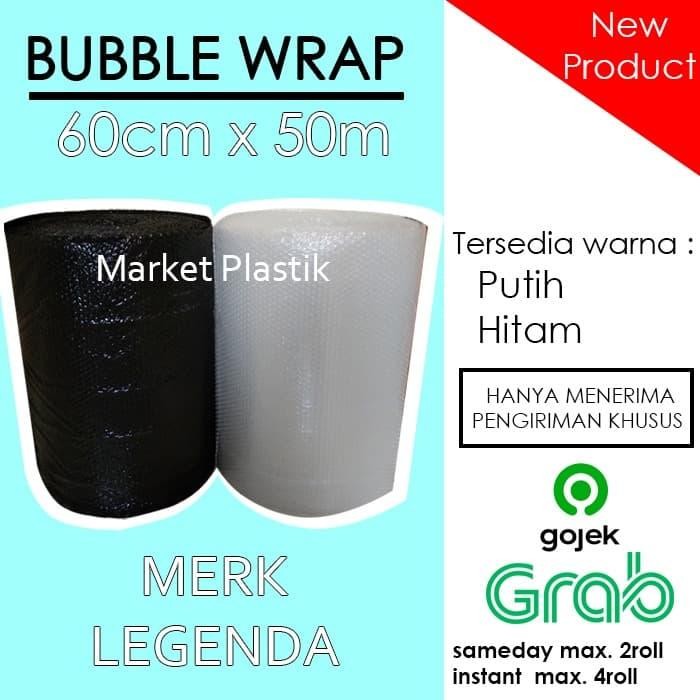

Buble Wrap 60cm X 50m/Bubble Wrap Legenda Hitam Bening - Hitam [terlaris]