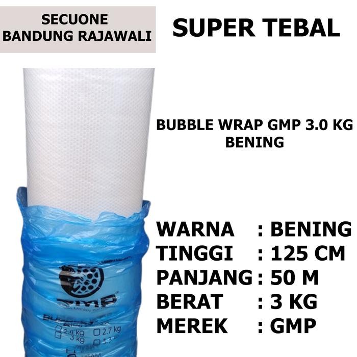 

Bubble Wrap / wrap / Buble wrap Warna Putih MP Bahan Tebal - gmp bening [terlaris]