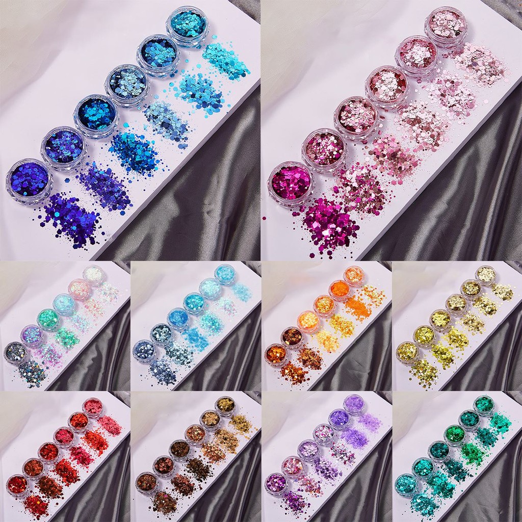 

Glitter Sequins Gel For Party Eye Sparkly Hair Shimmer Glue DIY Epoxy Resin Mold Filling Pigment Face Nail Art Body Decoration