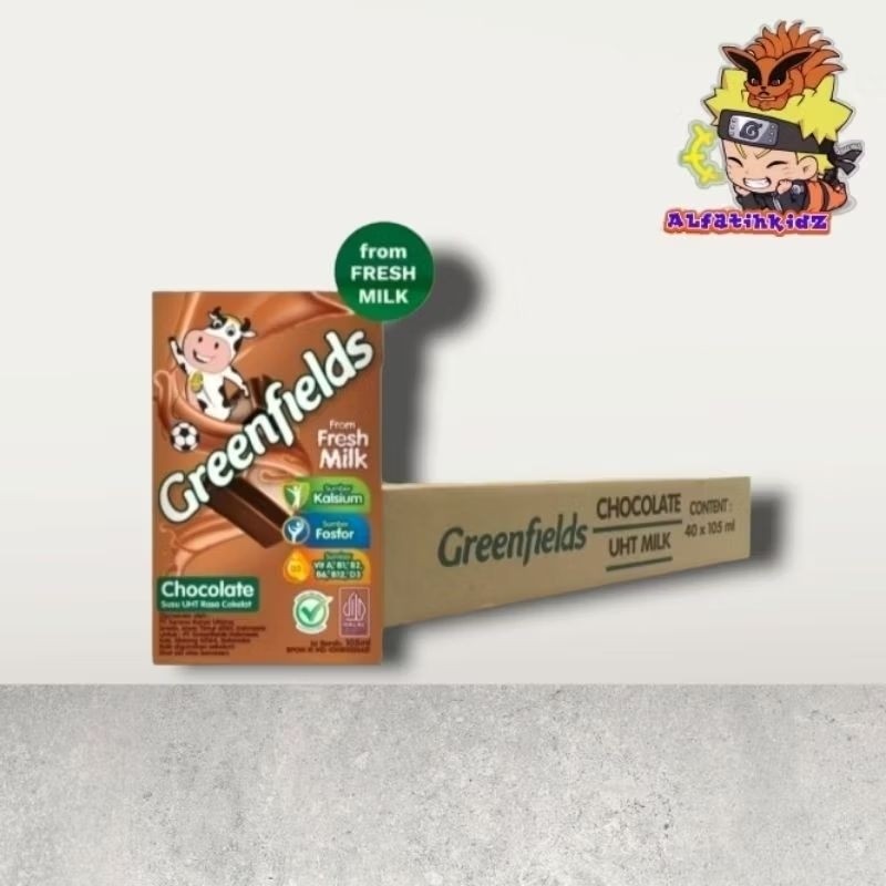 

New Greenfields UHT Cokelat Content 40 x 105ml | KartonPremium