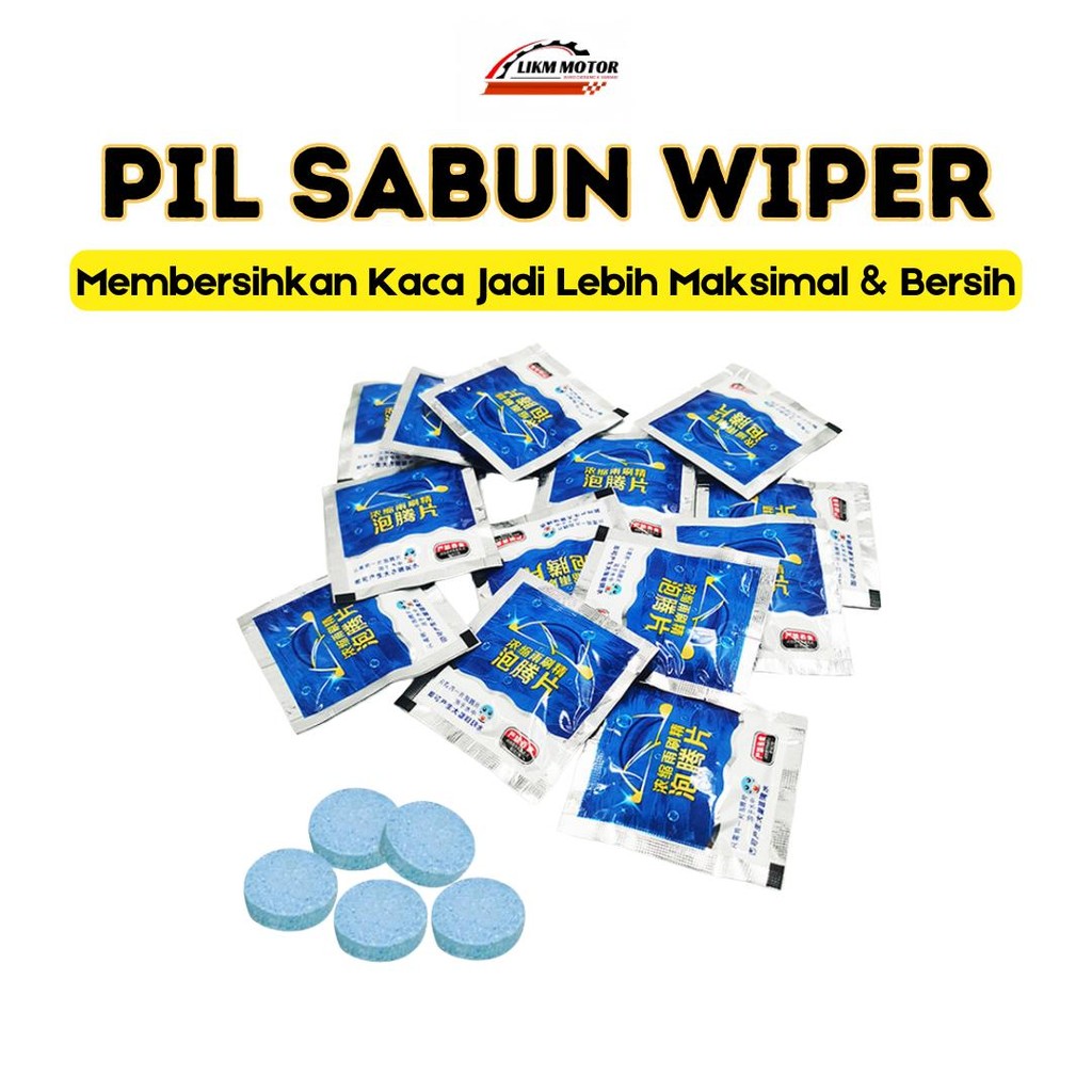 Tablet Sabun Pembersih Wiper Kaca Mobil Pil Obat Jamur