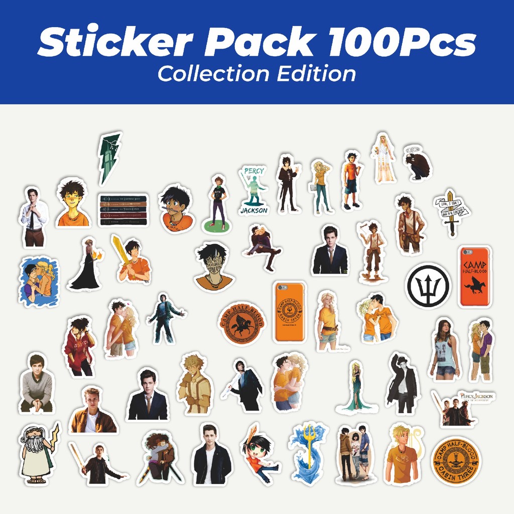 

Hot Stiker Percy Jackson Series B Lucu Anti Air Stikers Berperekat Waterproof Sticker Decal Buat Motor Helm Buku Journal Koper Casing HP Laptop Botol Minum