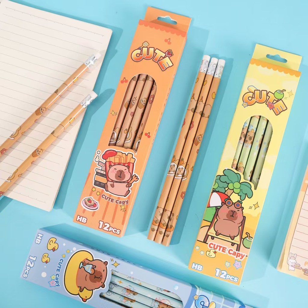 

AWC PENSIL 2B MOTIF ASTRONOT WARNA DAN CAPYBARA RANDOM 1 SET ISI 12 PCS / 1 LUSIN PENSIL MOTIF LUCU RANDOM MOTIF KARTUN / RANDOMLY DESIGN CARTOON