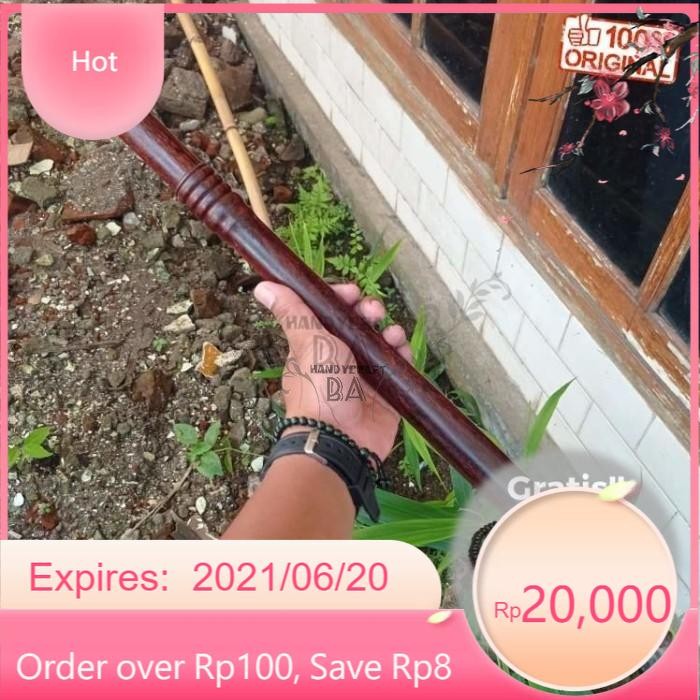 gagang tombak landeyan kayu galih asem ori panjang 60 cm - Not Specified LR10