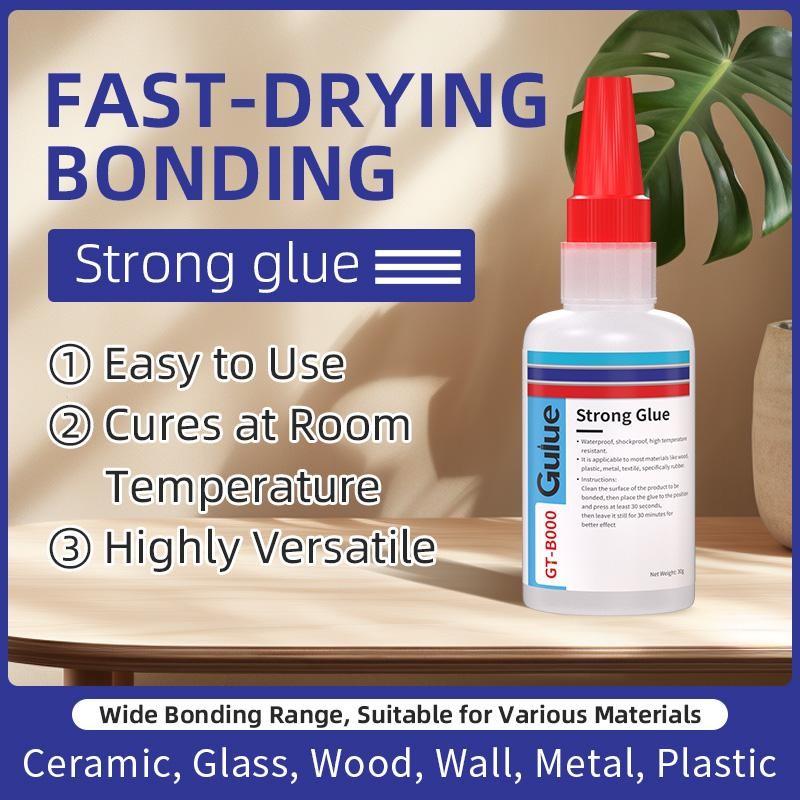 

【Gulue】Lem Minyak GT-8000 - Lem Transparan Kuat untuk Kayu, Logam, Kulit, & Keramik