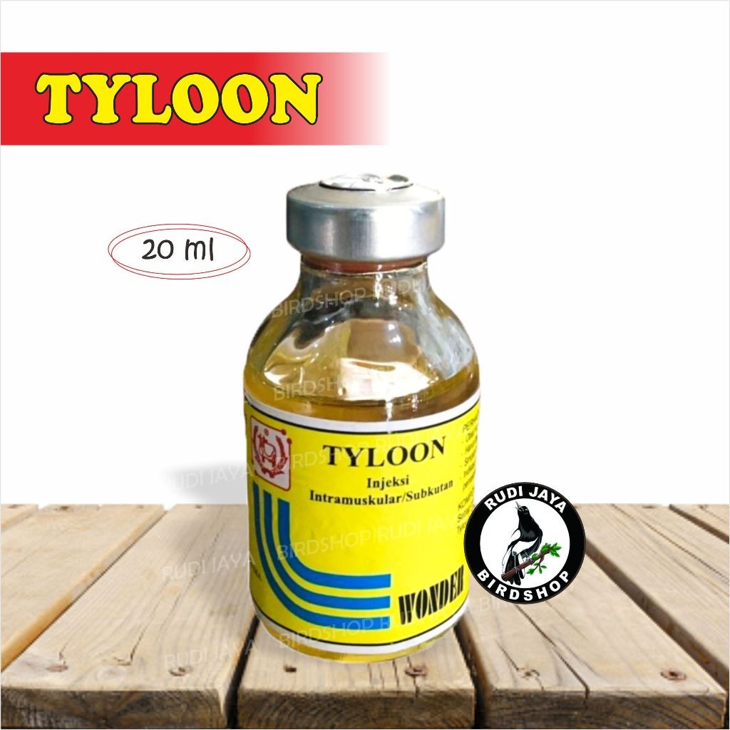 SEDIA TYLOON TYLON INJEKSI 20 ML WONDERINDO OBAT AYAM BEBEK SAKIT NGOROK PILEK SNOT CRD NGANTUK FLU