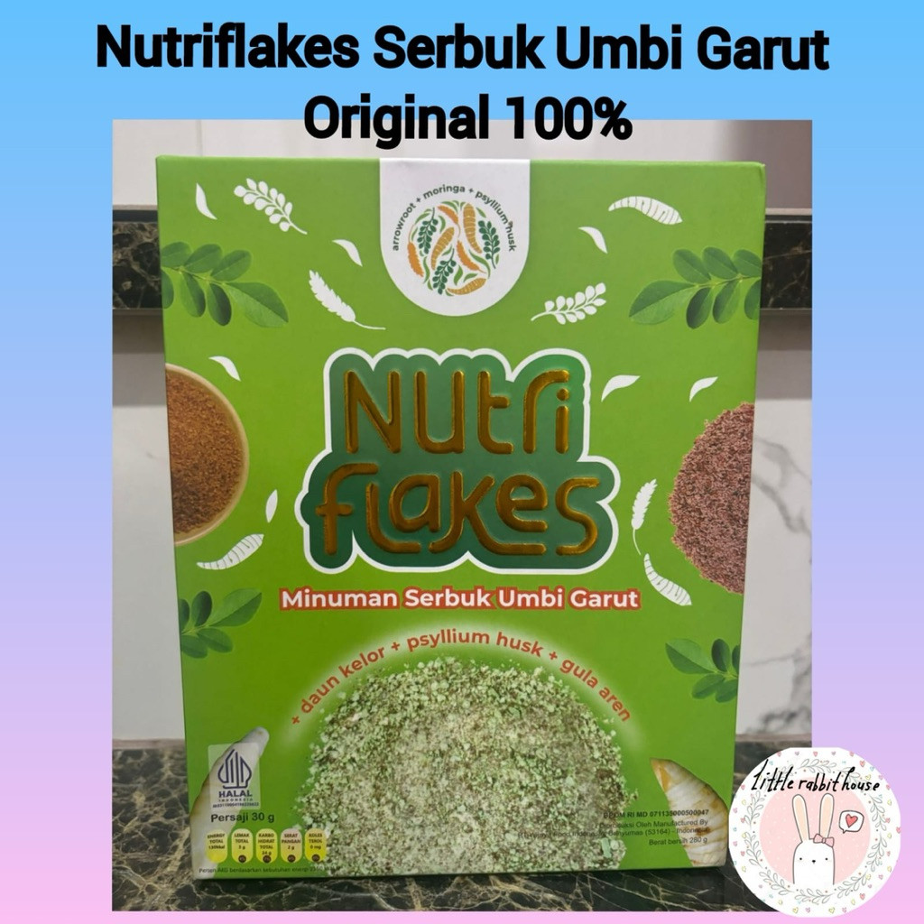 

(READY SIAP KIRIM) NUTRIFLAKES MINIMAN SERBUK UMBI GARUT CEREAL SEREAL ASAM LAMBUNG MAAG ORIGINAL