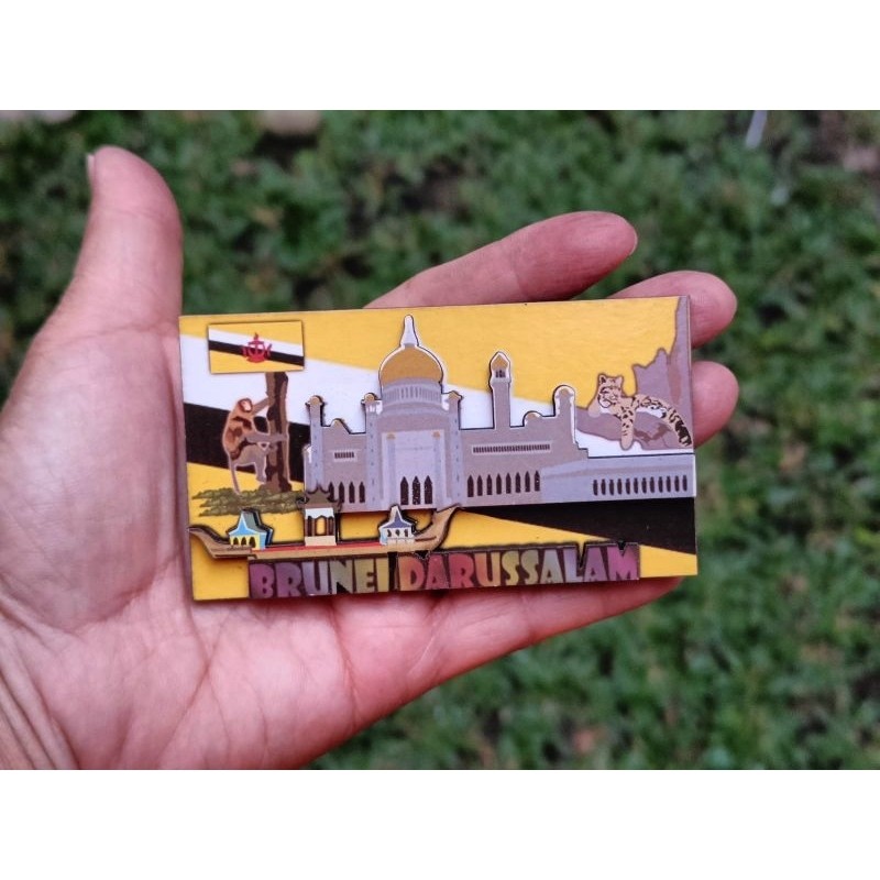 Souvenir magnet kulkas Brunei oleh oleh negara Brunei