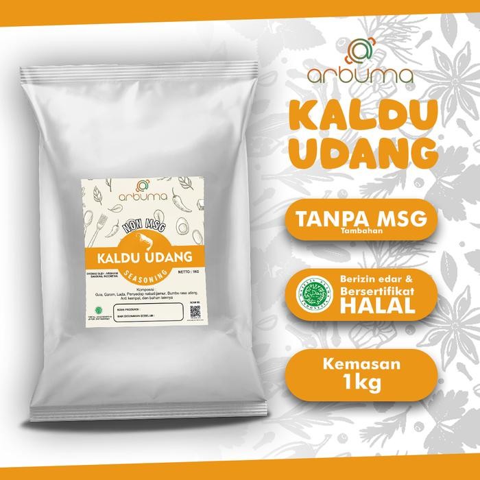 

ARBUMA Seasoning Kaldu Udang Non MSG 1Kg Halal Bumbu Masak Dapur Bubuk Instan Tabur Premium bumbudapur