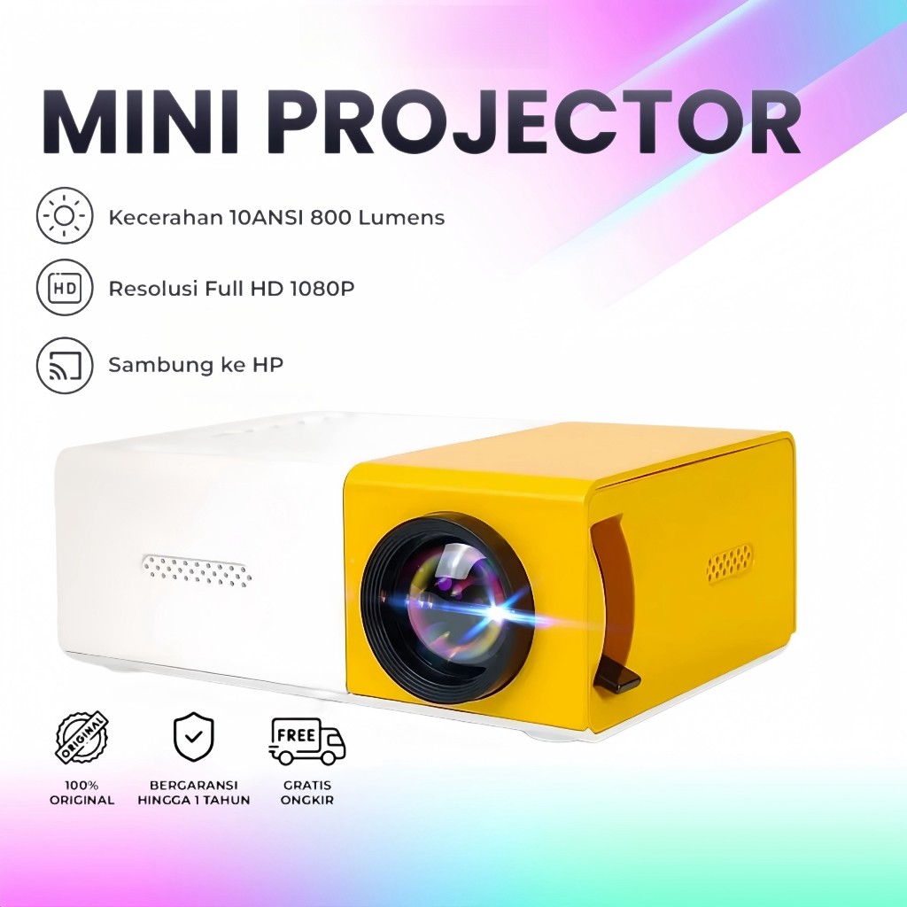 Mini Projector YG300 Portable LED Mini Projector hp Mini Home Theater HDMI Mini Projector