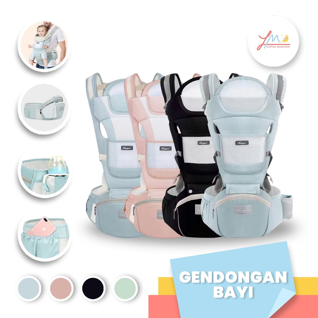 Gendongan Bayi / Hipseat Baby Carrier / Aixinta Gendongan Bayi Depan / Gendongan Bayi Aneka Variasi