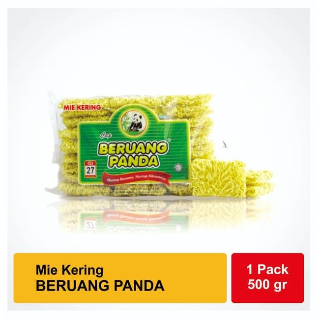 

Mie kering cap Beruang Panda isi 27 keping