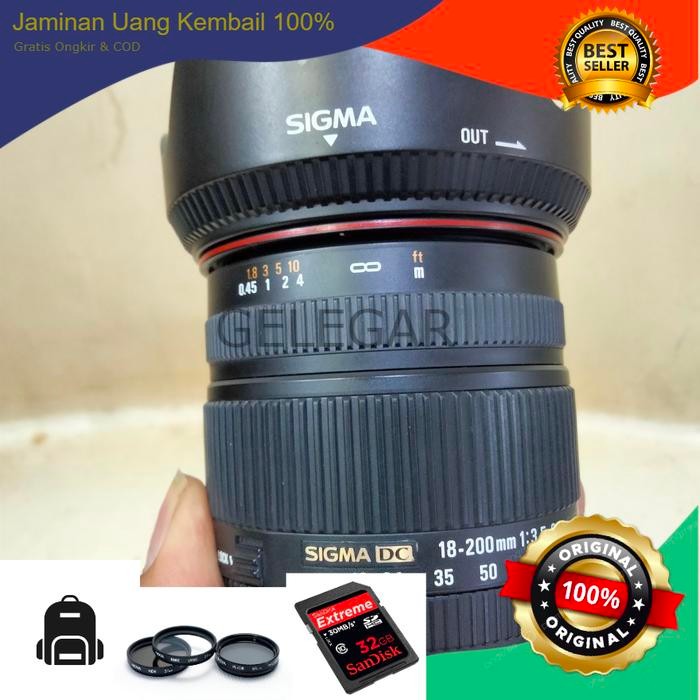 lensa sigma 18-200mm for Nikon