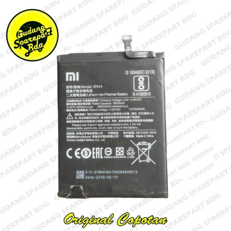 Baterai Batre Battery untuk Redmi 5 Plus BN44 Original Copotan