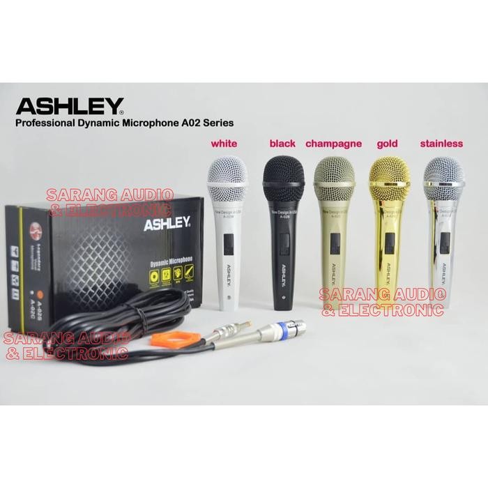 Mic Microphone kabel Ashley A02 original ashley A 02 series