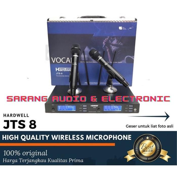 Mic Wireless Hardwell JTS 8 Original Handheld Pegang JTS8 JTS-8