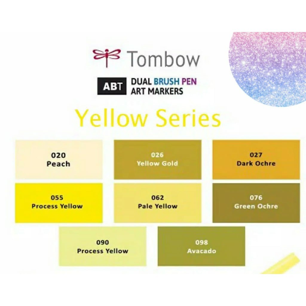 

Tombow ABT Dual Brush pen YELLOW series