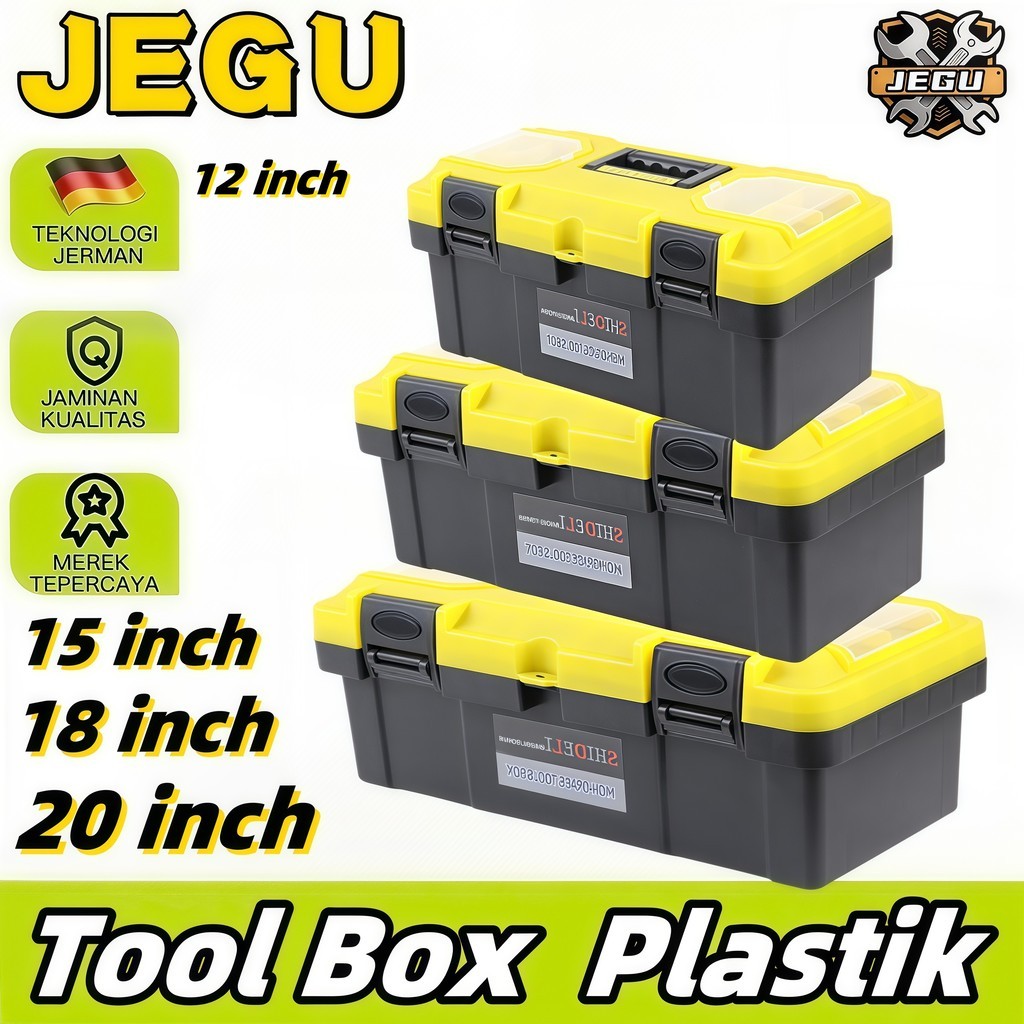 Diskon 15%Tool Box/Box Kunci Perkakas Tool Box12-20 Inch Kotak Perkakas/kotak Alat Multifungsi