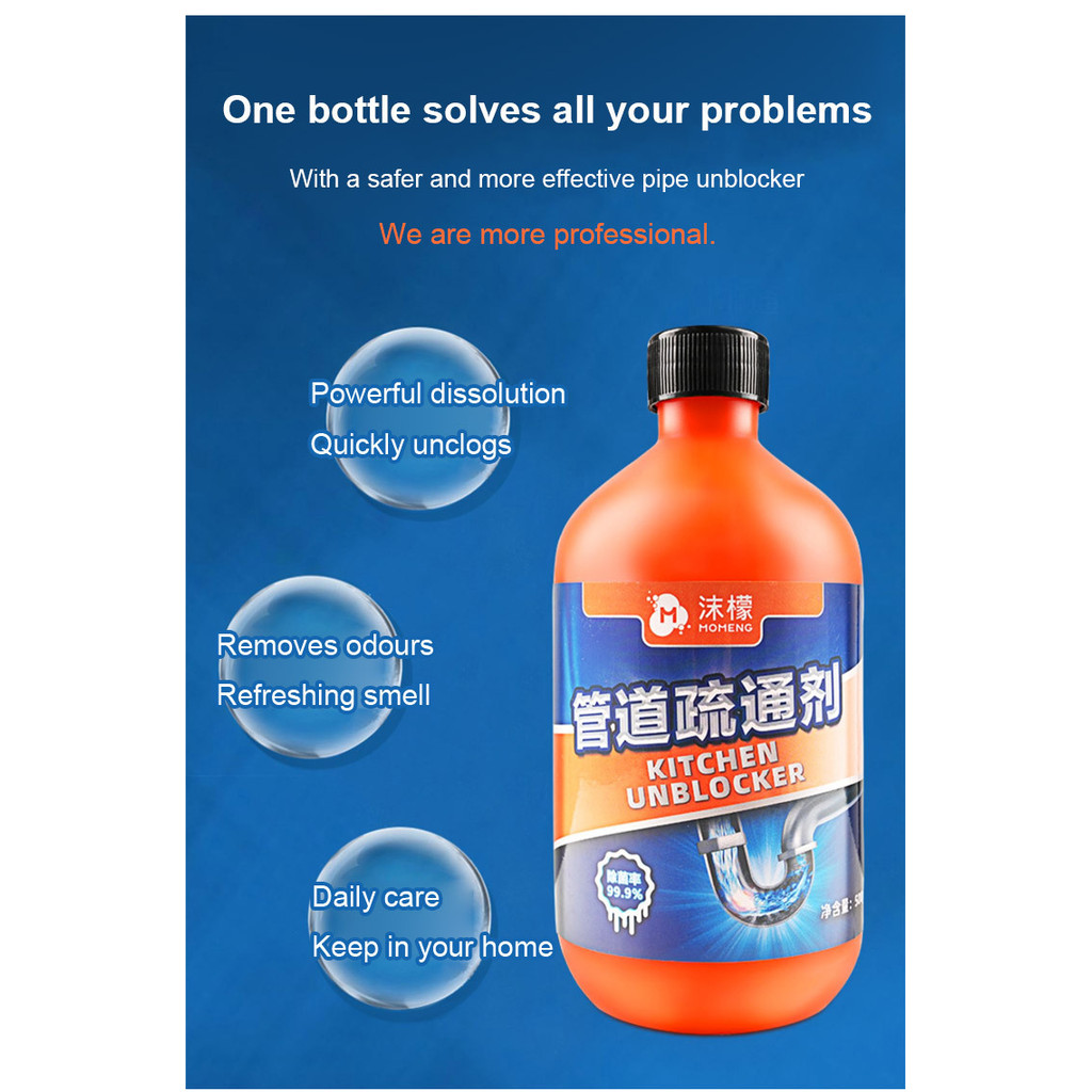 Foaming Lemon Drain Clog Remover Agent