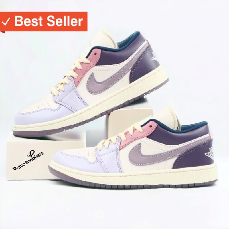 SEPATU 100% ORIGINAL KEREN KEKINIAN / Sepatu Wanita Aj 1 Low Pastel Purple DZ2768-651 BNIB 100%TERMU