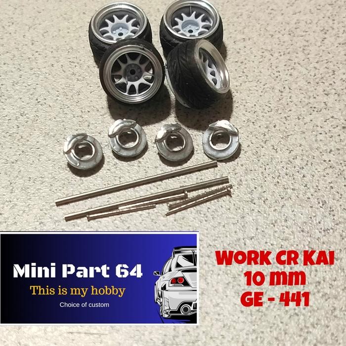 Diorama Diecast Ban 10mm GE441 Miniatur Skala 64