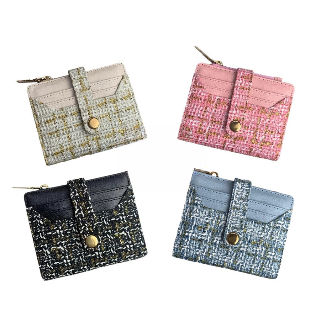 GENIKA Dompet Wanita Dompet Kanvas Lipat Wanita Dompet Wanita Motif Dompet Wanita Terbaru YuliaStore