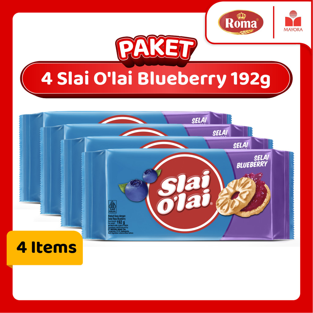 

Paket 4 Roma Slai O'lai Blueberry 192 Gram